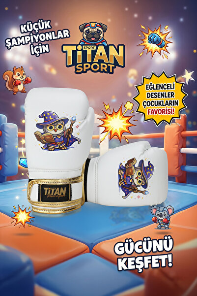 Titan Sport Children's Boxing Gloves White Fairy Owl Model