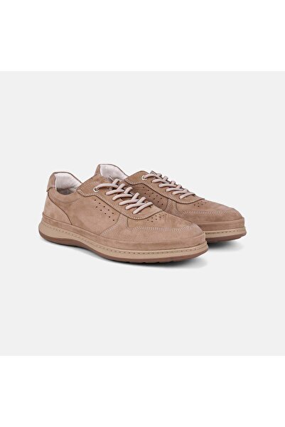 Desa Men's Mink Desacomfort Lace-Up Nubuck Leather Sneaker