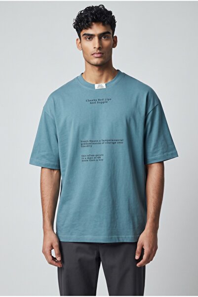 AİR FİT Men's Fashion Text Print T-Shirt