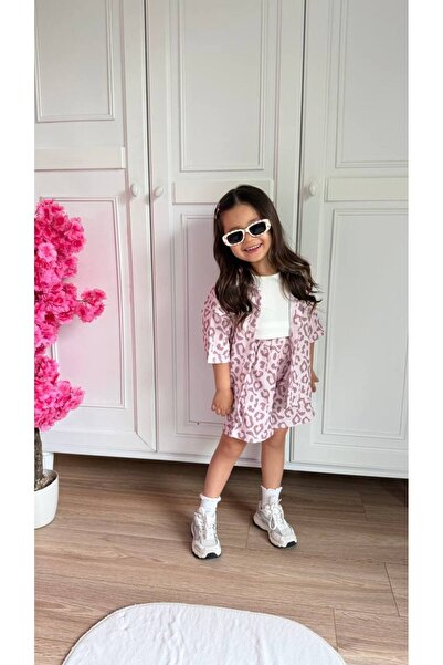 caps Girl's Summer Holiday 2-Piece Set with Shorts