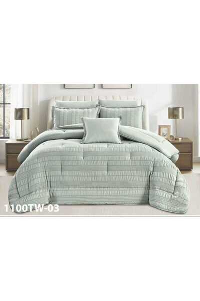 Ropi Modern Stripe Summer Quilt Set -7Pcs-