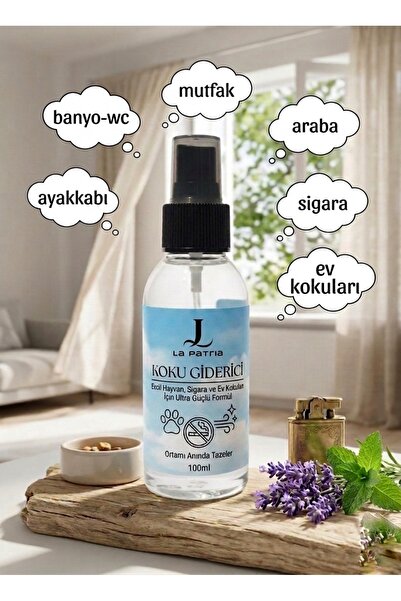 LaPatria Koku Giderici Sprey 100 ml - Çok Amaçlı - Evcil Hayvan & Mutfak & Ba...