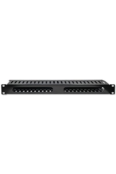Qoltec 54514 Organizator de cabluri pentru RACK 19 inch/24 porturi/1U