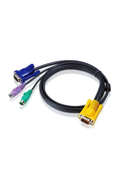Aten 2L-5202P - cablu KVM (tastatură / video / mouse) - 1,8 m