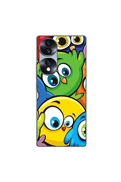 OEM Husa compatibila cu Honor 70 Silicon Gel Tpu Model Bufnite Colorate