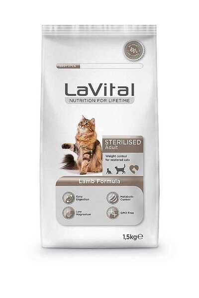 Fatih-Pet LaVital (Sterilised) Kısırlaştırılmış Yetişkin Kedi Maması Kuzu Etl...