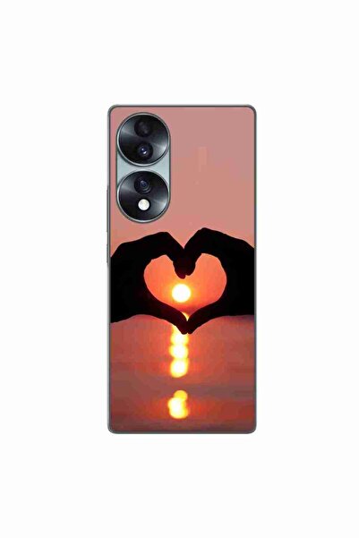 OEM Husa compatibila cu Honor 70 Silicon Gel Tpu Model Glow of Love