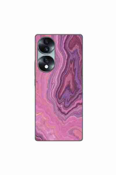 OEM Husa compatibila cu Honor 70 Silicon Gel Tpu Model Pink Quartz Marble