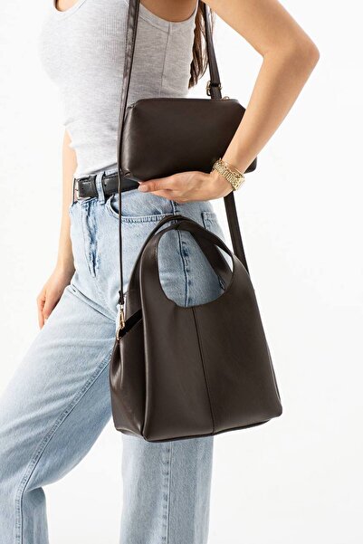 H&D COLLECTİON Women's New Season Puppy Bag (Length 20 Width 23 cm)