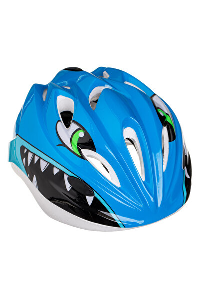 Zumzeria Blue Cycling Helmet with Shark Design (52-56cm)