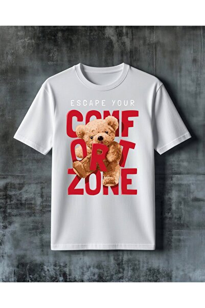 COMVİCHO One for Love Ayi Pelus Printed Oversize T-Shirt