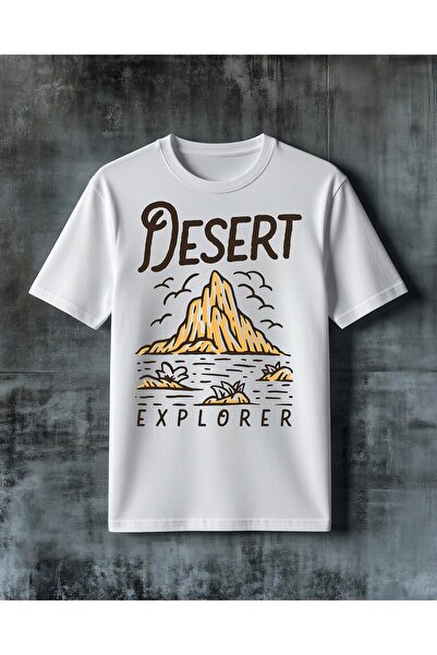 COMVİCHO Desert Explorer Printed Oversize T-Shirt