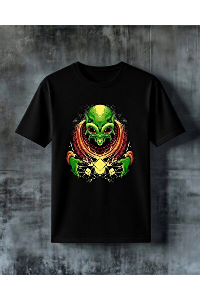 COMVİCHO Alien Power Printed Oversize T-Shirt
