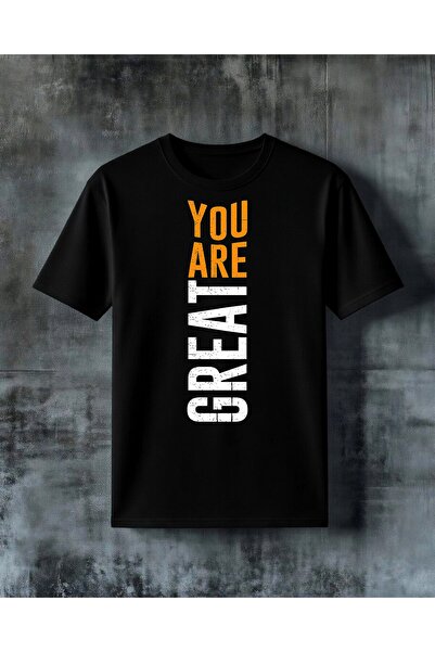 COMVİCHO You Are Motivation Printed Oversize T-Shirt