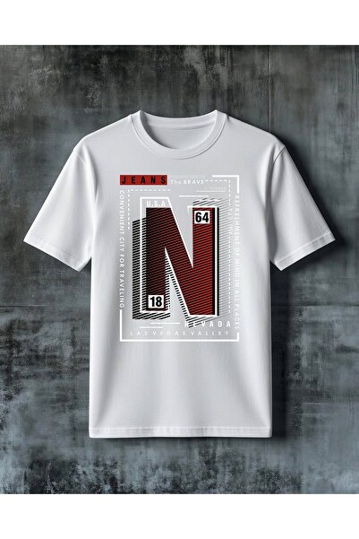 COMVİCHO Jeans Retro Printed Oversize T-Shirt