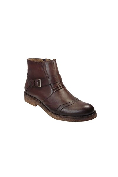 OEM Tsimpolis Shoes R13 Ανδρικό Μποτάκι Δερμάτινο Καφέ
