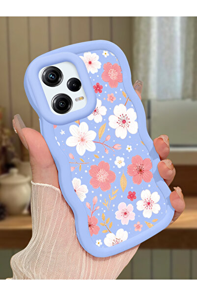 ucuc Redmi Note 12 Pro 5G Uyumlu Mavi Silikon Kılıf Kamera Korumalı Darbe Emi...