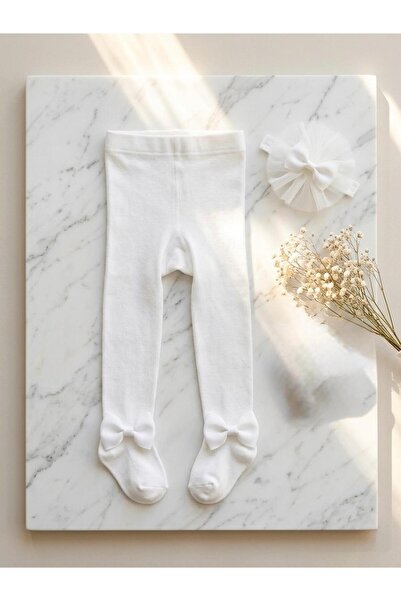 Banadanalı Pantyhose 2-Piece Set Baby Girl & Kids Cotton Solid Color Pantyhose Newborn Newborn Newborn Hospital Release
