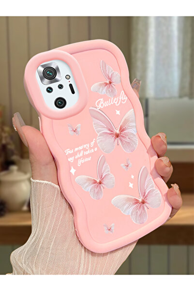 ucuc Redmi Note 10 Pro Uyumlu Pembe Silikon Kılıf Kamera Korumalı Darbe Emici...
