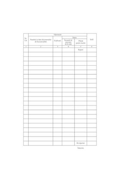 OEM Registru pentru evidenta sumelor speciale, Format A4, 100 File