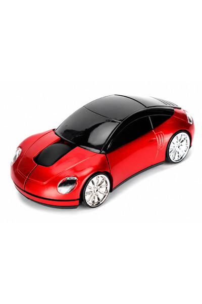 MANDU Red car-shaped wireless mouse