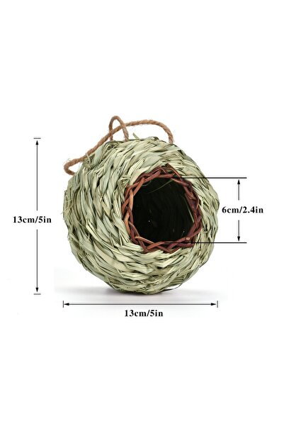 Choice 1pc For Birdhouse Creative Unique Design Comfy Woven Natural Grass Bir...