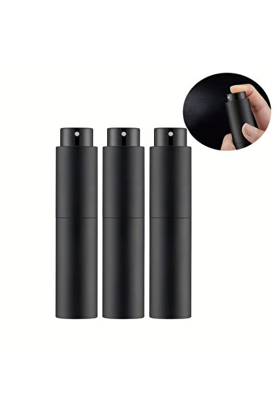 Choice زجاجة عطر سفر سوداء سعة 10 مل، حاوية كولونيا قابلة لإعادة التعبئة، عبو...