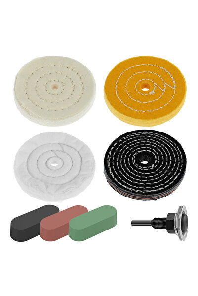 Choice 8pcs 4in Buffing Polishing Wheel Kit Reusable Polishing Compound Kit w...