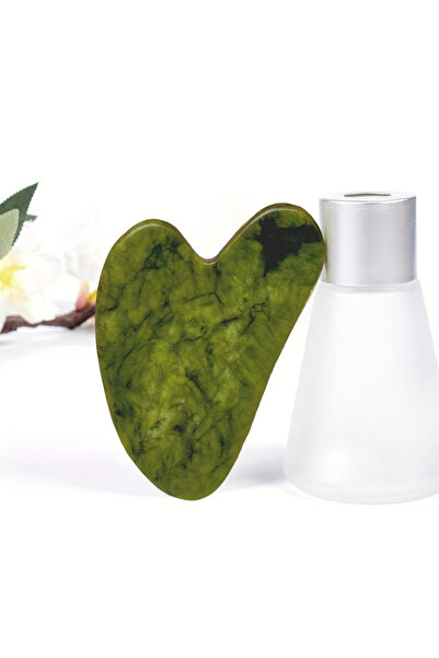 Choice Dark Green Natural Massager For Face Gouache Scraper Facial Massage Ja...