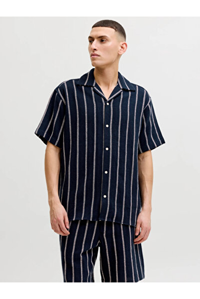 Jack & Jones Jorcoba Strıpe Resort Shırt Ss Sn Erkek Gömlek 12271060