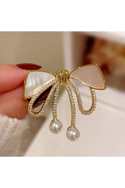 Choice 342 Bow Butterfly Knot Anti-Exposure Brooch for Women, High-End French...