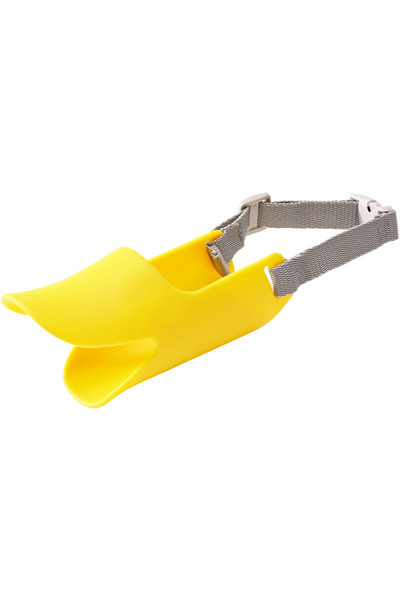 Choice13 M Yellow Dog Muzzle Silicone Duck Muzzle Mask for Pet Dogs Anti Bite...