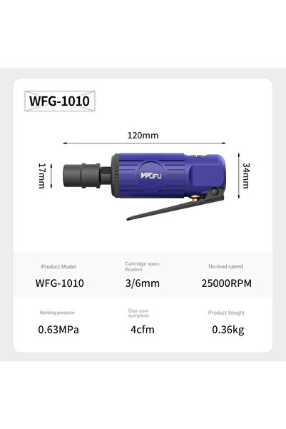 choice2 NO.1010 3mm/6mm Pneumatic Die Grinder Air Engraving Grinder Grinding ...