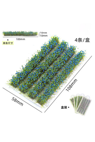 Choice type8 Miniature Flower Model Kits Plant Grass Cluster for Micro Landsc...