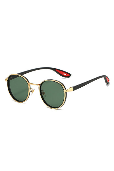 Choice4 as picture shows golden-dark green GM LUMIAS Vintage Round Sunglasses...
