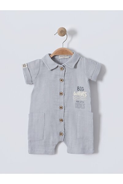 Baby shine Turkish 100% Linen (Muslin) Soft Summer Jumpsuit - 2127
