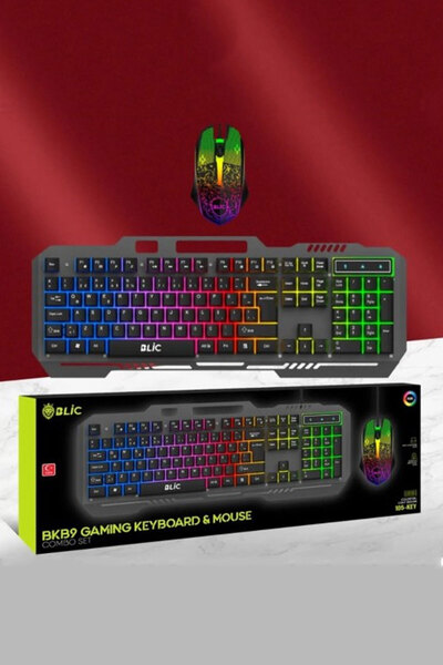 Blic Bkb9 RGB Led Işıklı Kablolu Mekanik Hisli Türkçe Q Oyuncu Gaming Klavye ...