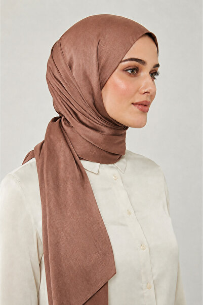Big ModaEbrar Light Brown Janjan Shawl - 035