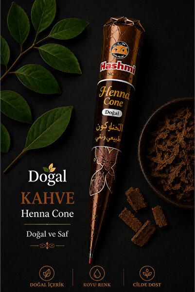 hennadibace Kahverengi Hint Kınası Külah Hint Kınası - Brown Henna Cone Tatto...