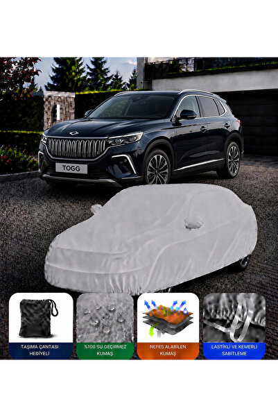 COCEM TOGG T10X Premium Araç Brandası Su Geçirmez UV Korumalı Tam Koruma Gri ...