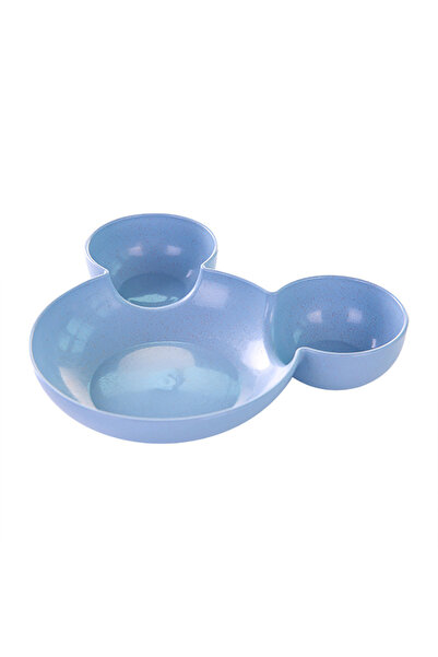 choice2 Blue Cute Baby Plates with Dividers Dinner Plates Kids Bowl Tray Tabl...