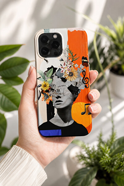 KILIFOLOG iPhone 15 Pro Max Uyumlu Lansman Silikon Sanat Desenli Darbe Emici ...