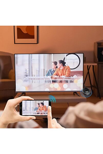 Rabelix Online Marketing 4K HDMI WiFi Dongle–Kablosuz Ses Ekran Yansıtıcı | Her TV ve iOS & Android Uyumlu