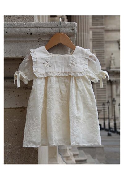 NoyNoy Baby MADELEINE Kol Detaylı Vintage Elbise