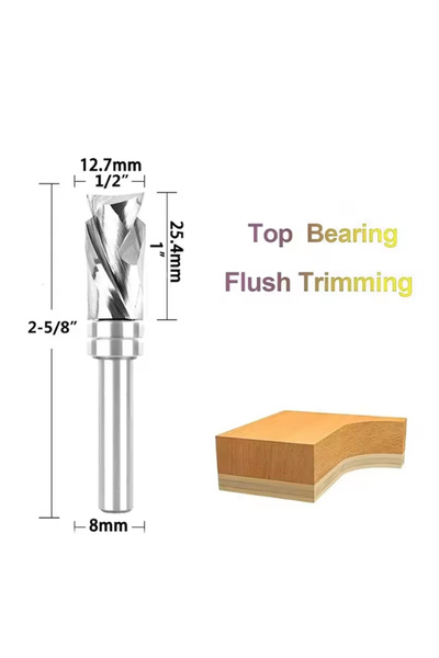 Choice1 Double Bearing 8mm Shank Router Bit Single and Double Bearing Premium...