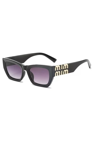 Choice1 Gradient Gray Simple Solid Color Square Frame Glasses with Decorative...