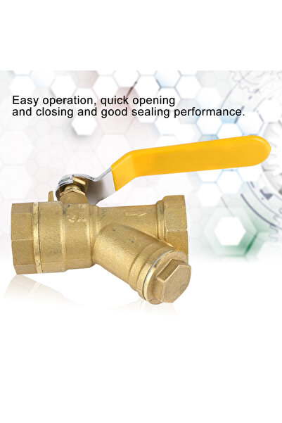 Choice 3/4in NPT Ball Valve Filter Ball Valve Y Type Brass Strainer Filter Ba...