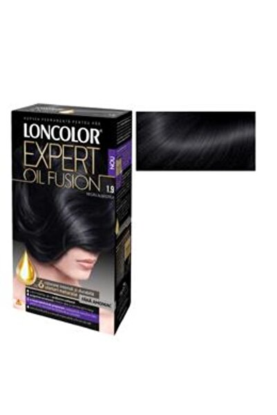 Loncolor Vopsea de Par Permanenta Fara Amoniac Expert Oil Fusion, nuanta 1.9 ...