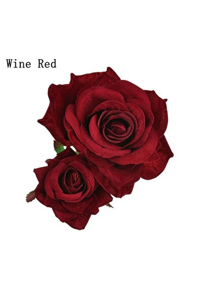 Choice Wine red 1PCS Bridal Rose Hairpin Wedding Accessories Hair Clip for Br...