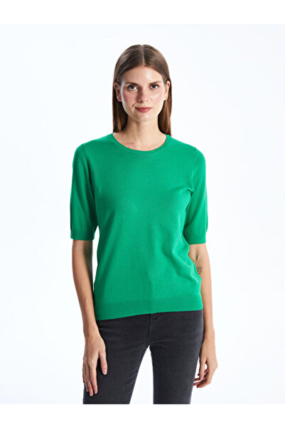 LC Waikiki I Zero Roba Collar Plain Short Sleeve Women's Knitwear Sweater fro...